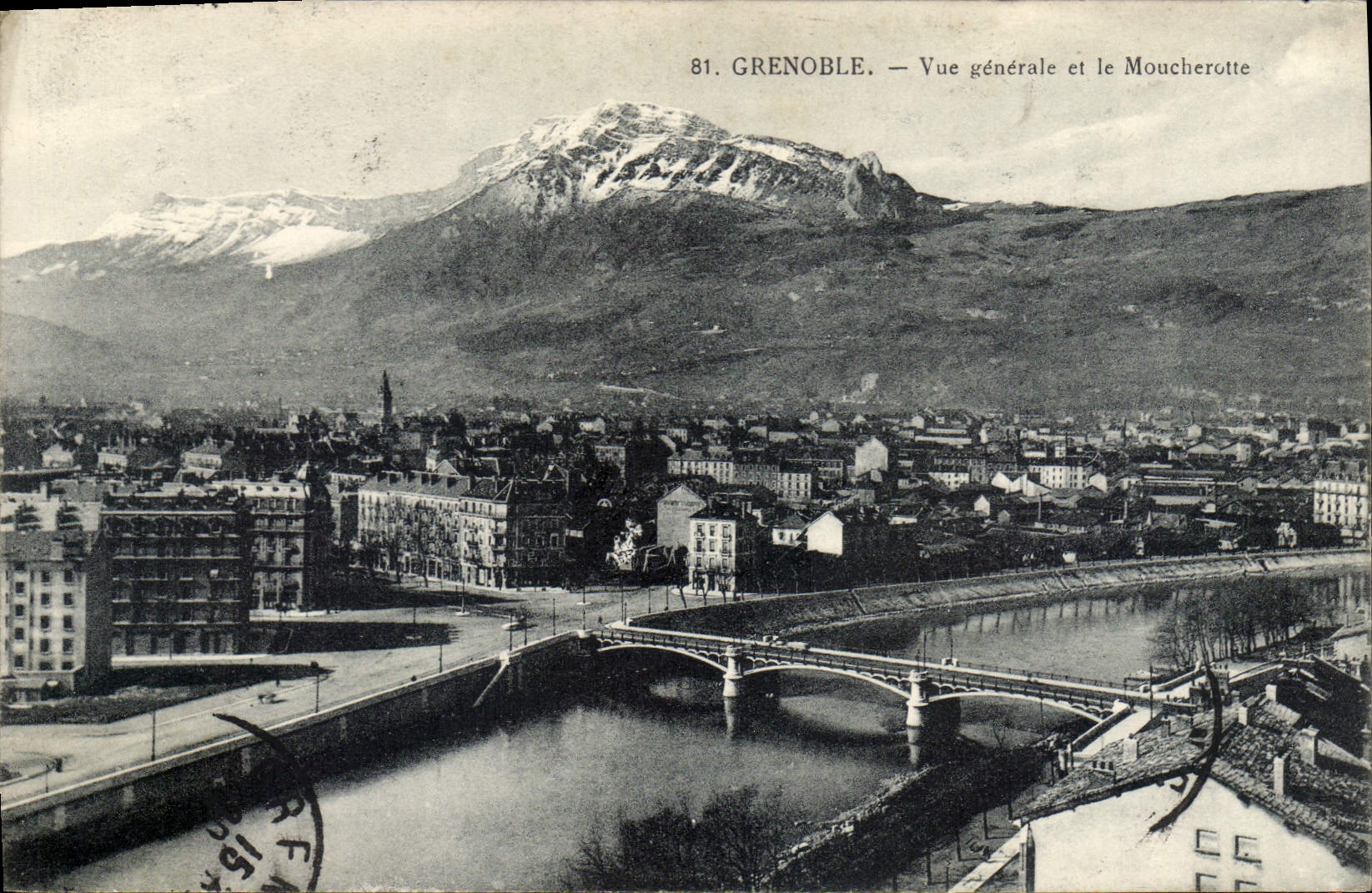 CPA Grenoble Vue Generale Et Le Moucherotte