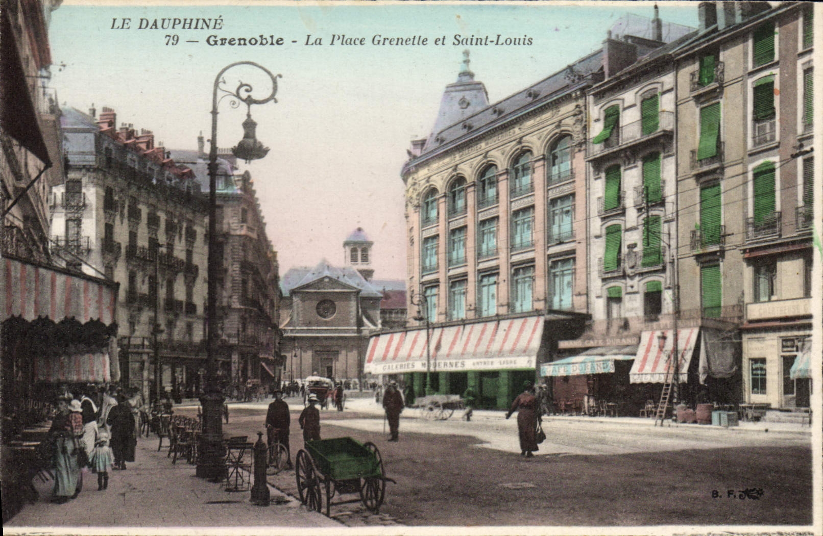 CPA Grenoble La Place Grenette Et Saint Louis