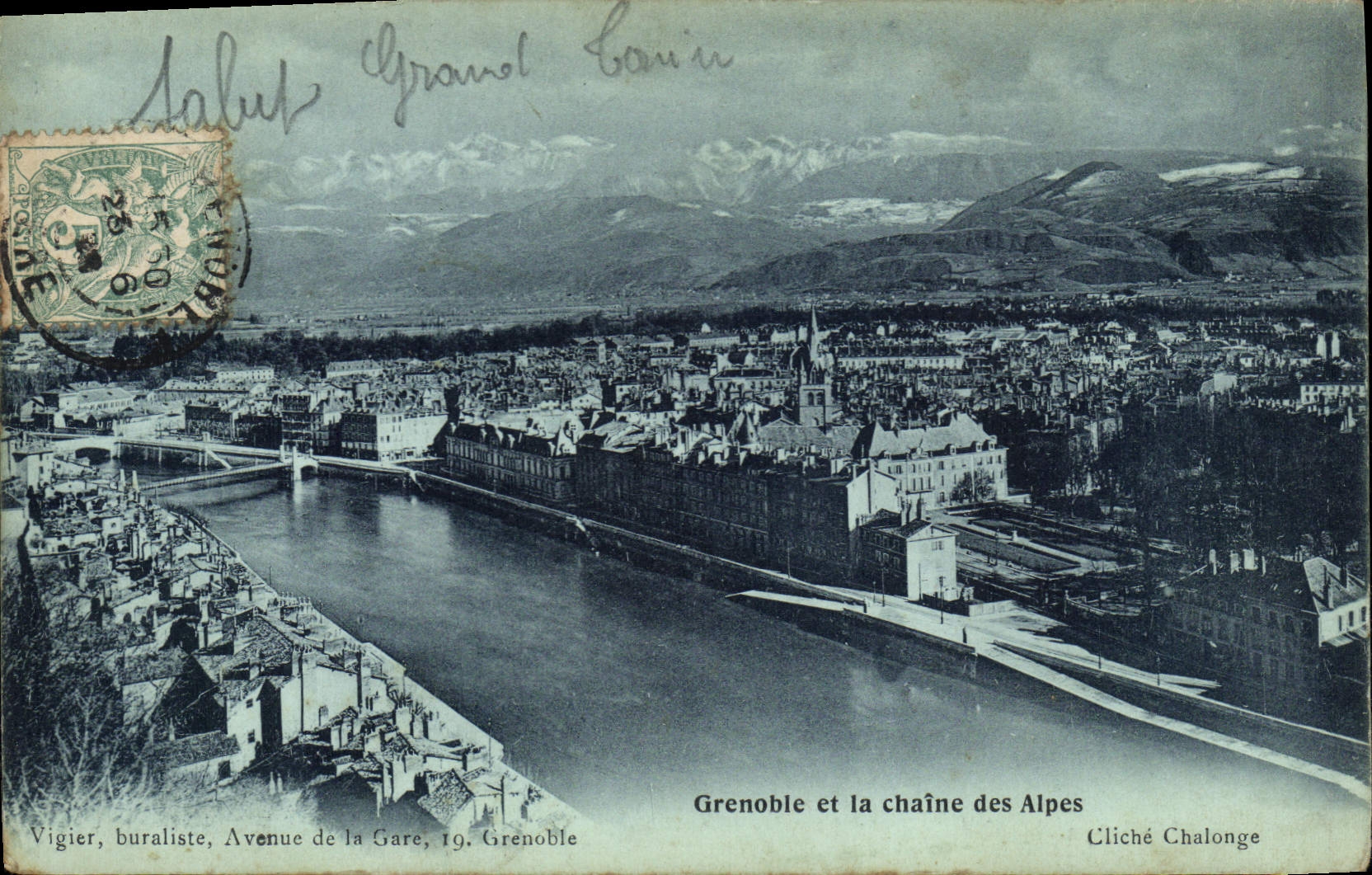 CPA Grenoble Et La Chaine Des Alpes