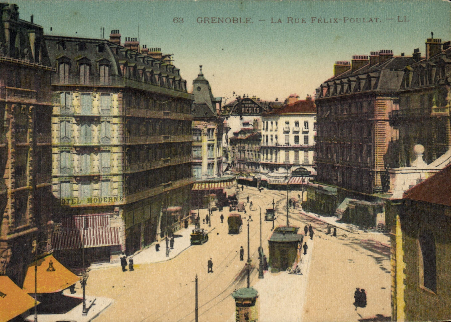 CPA Grenoble La Rue Felix Poulat