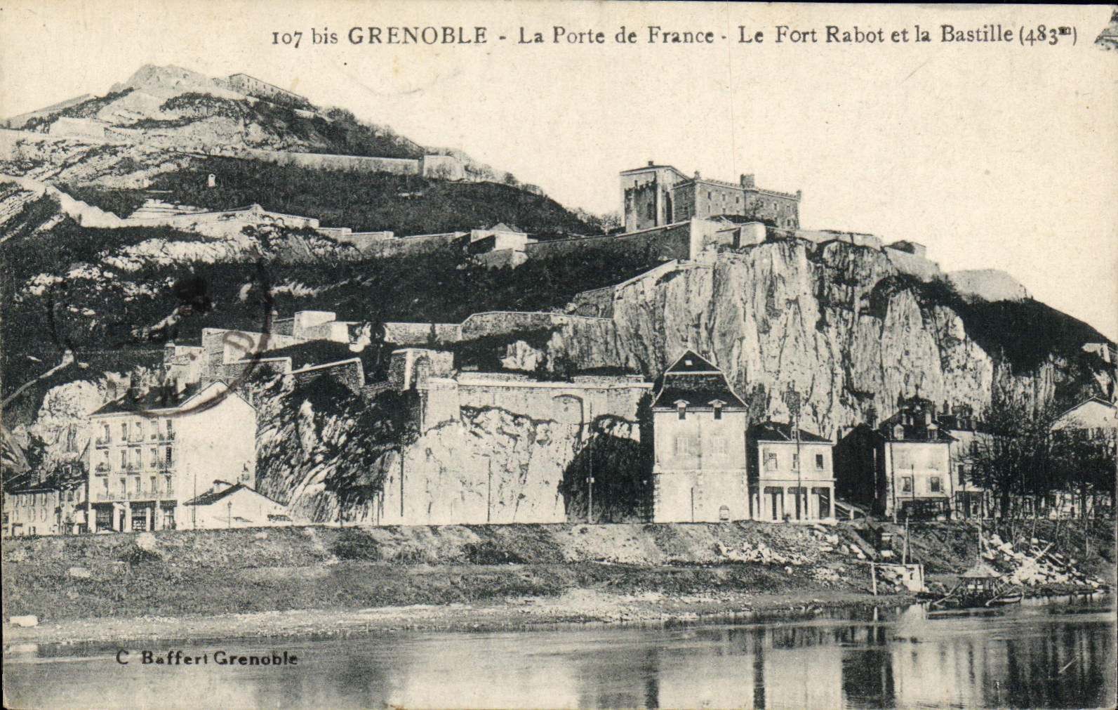 CPA Grenoble La Porte De France Le Fort Rabot Et La Bastille