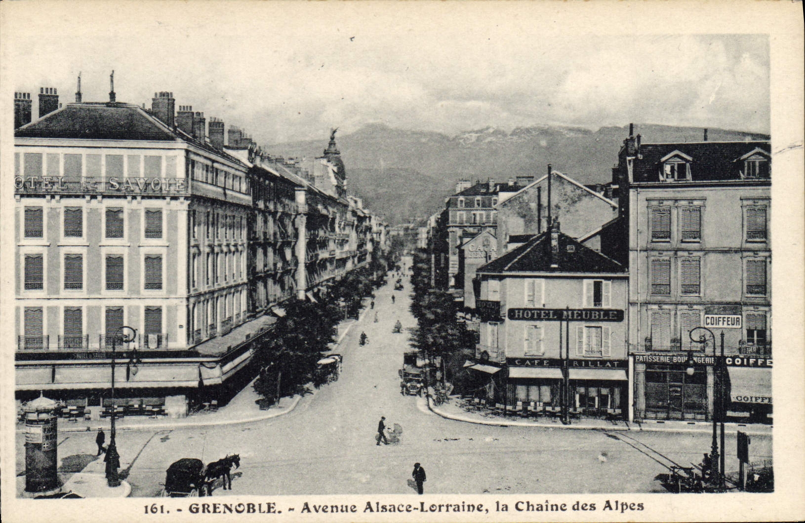 CPA Grenoble Avenue Alsace Lorraine La Chaine Des Alpes