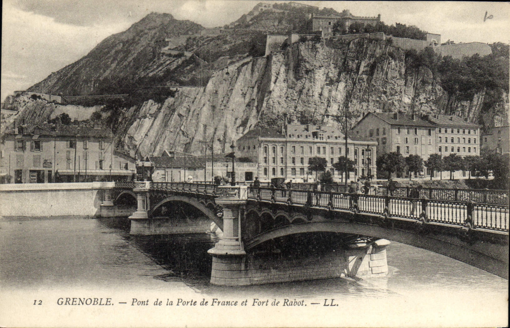 CPA Grenoble Pont De La Porte De France Et Fort De Rabot