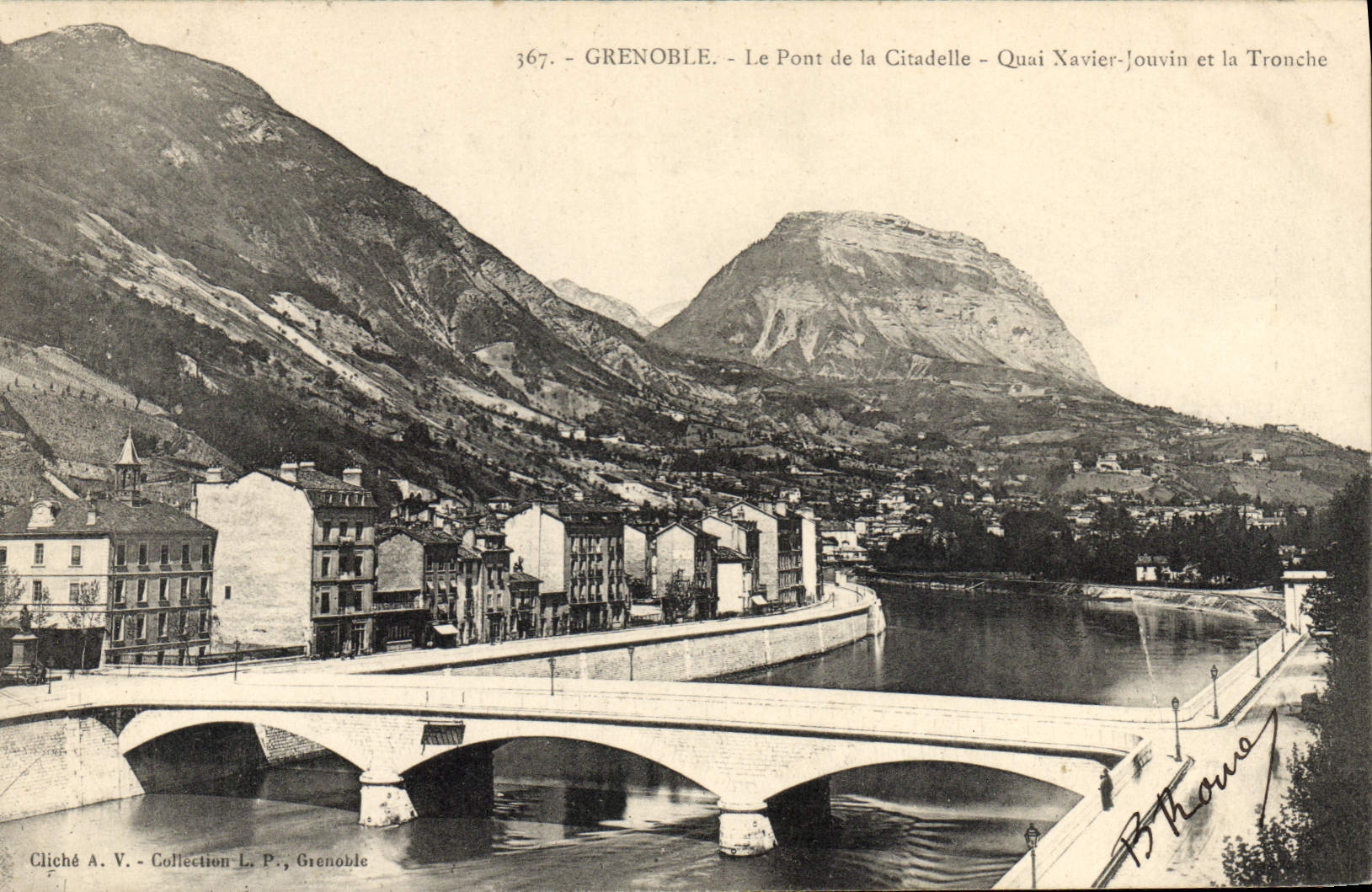CPA Grenoble Le Pont De La Citadelle Quai Xavier Jouvin et la Tronche