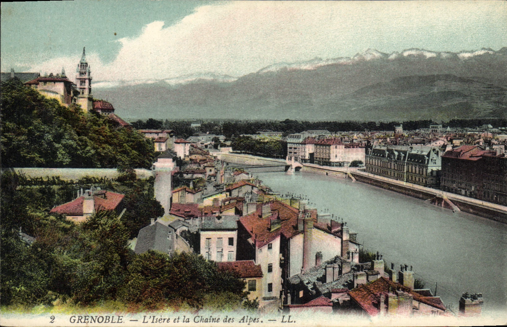 CPA Grenoble L'Isere Et La Chaine Des Alpes