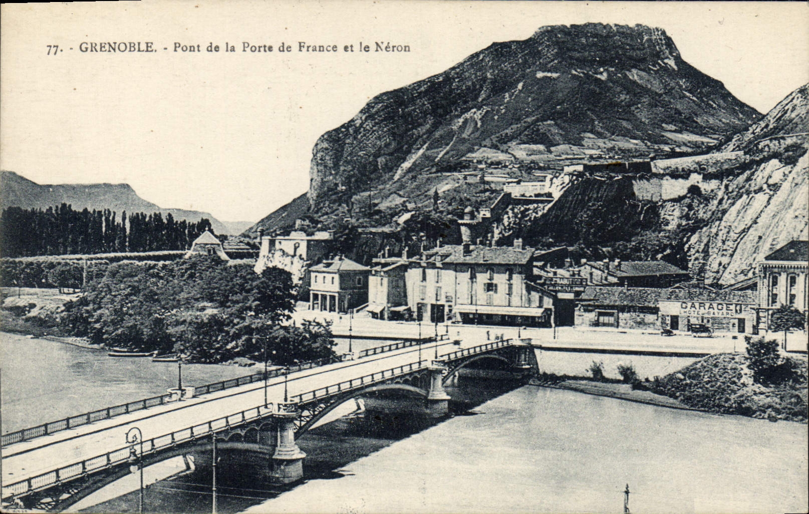 CPA Grenoble Pont De La Porte De France Et Le Neron