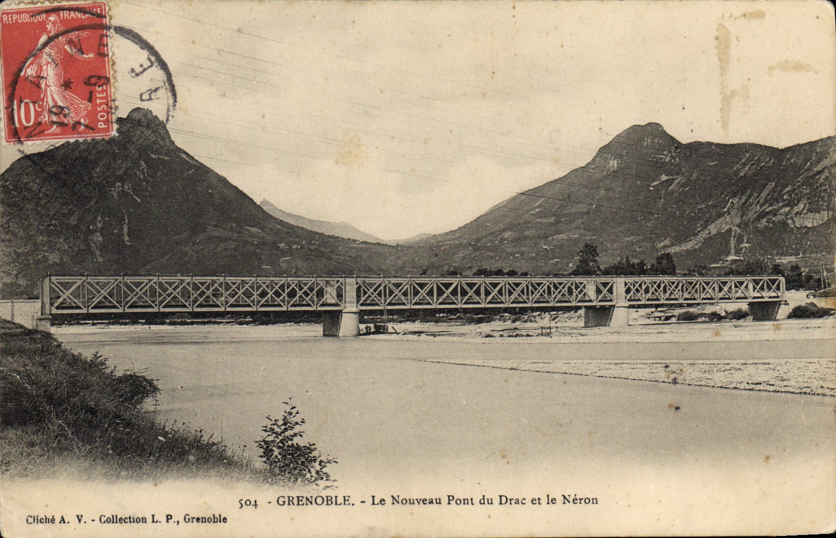 CPA Grenoble Le Nouveau Pont Du Drac Et Le Neron