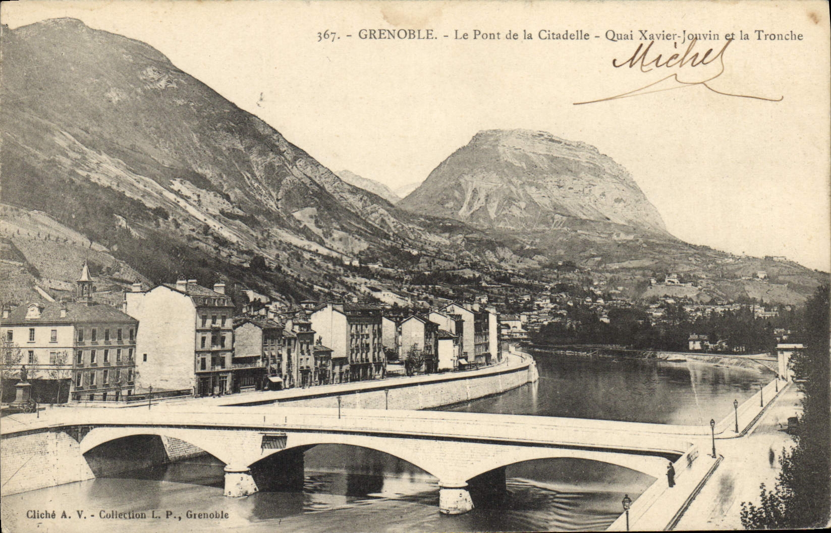 CPA Grenoble Le Pont De La Citadelle Quai Xavier Jouvin et la Tronche
