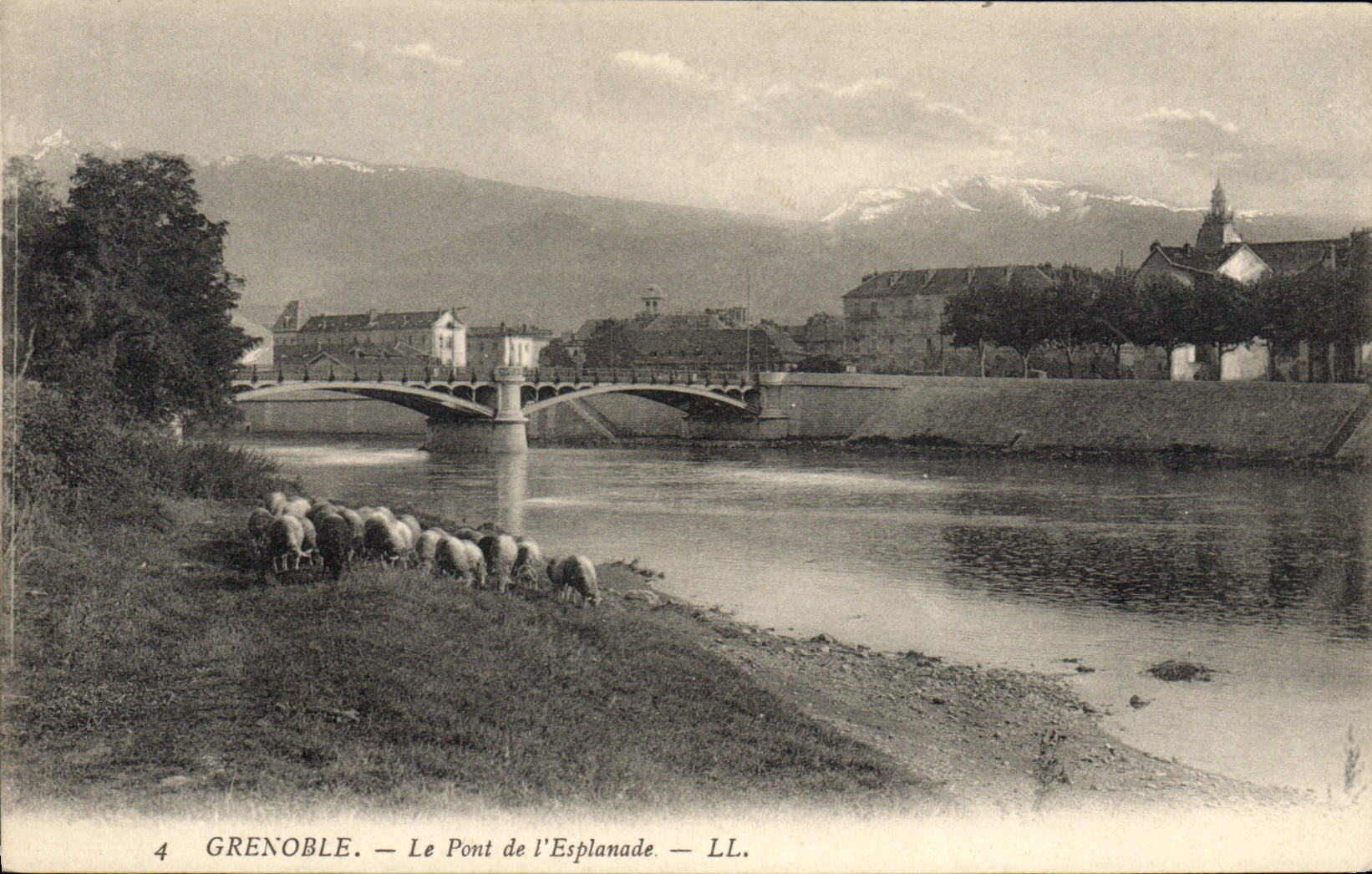 CPA Grenoble Le Pont De I'Esplanade