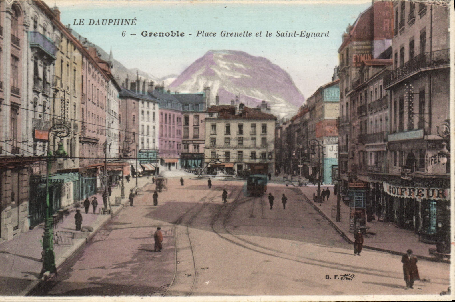 CPA Grenoble Place Grenette Et Le Saint Eynard