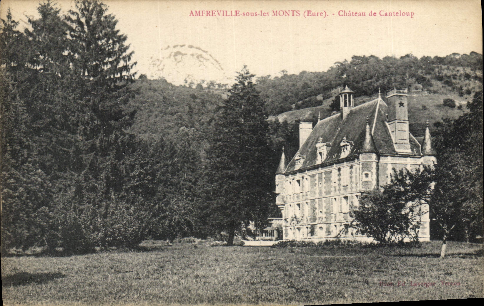 CPA Amfrevile Sous Les Monts Chateau De Canteloup
