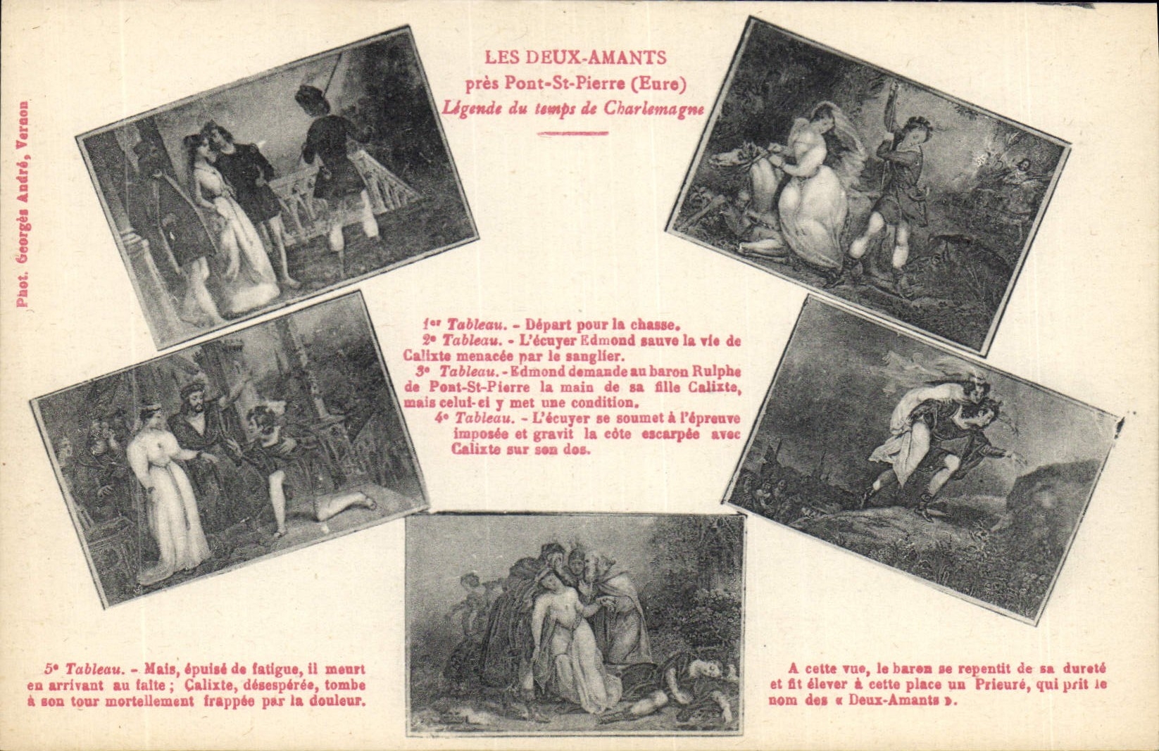 CPA Les Deux Amants Pres Pont Saint Pierre