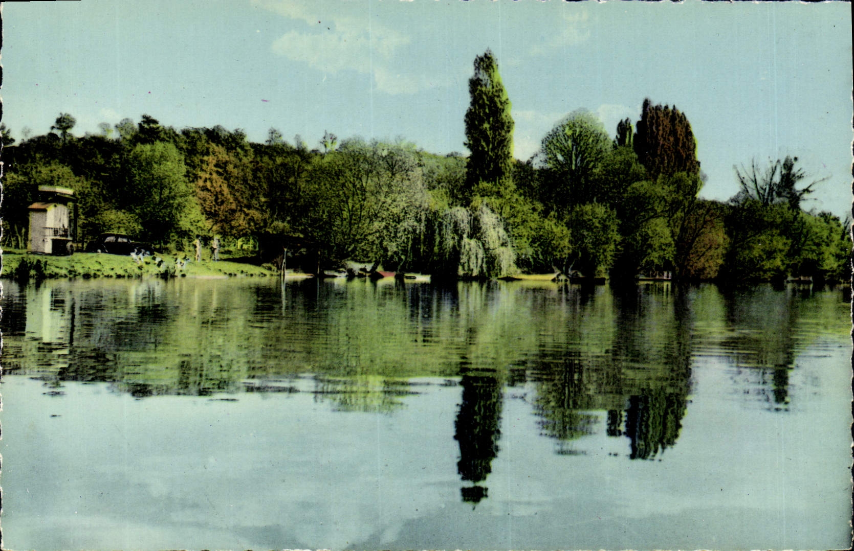 CPA Connelles Debarcadere Au Bord De La Seine