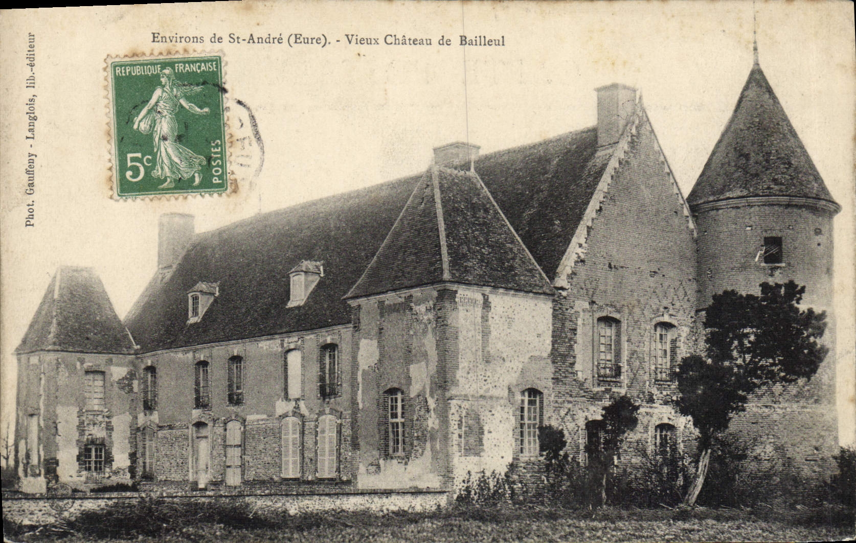 CPA St Andre Vieux Chateau De Bailleul