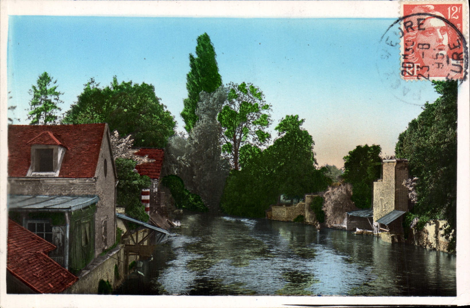 CPA Pacy Sur Eure Jolie Vue Sur I'Eure