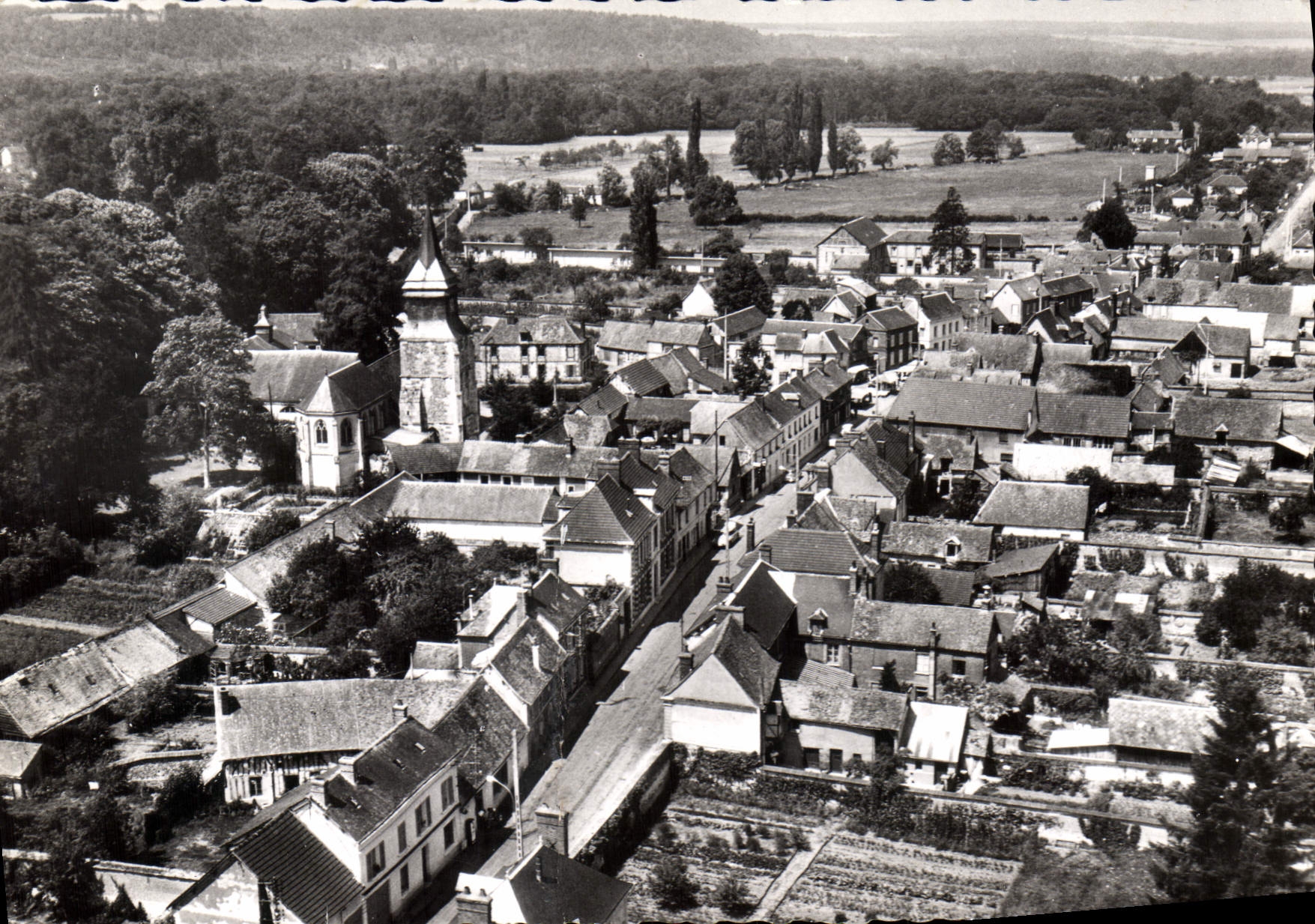 CPSM La Croix St Leufroy Vue Generale