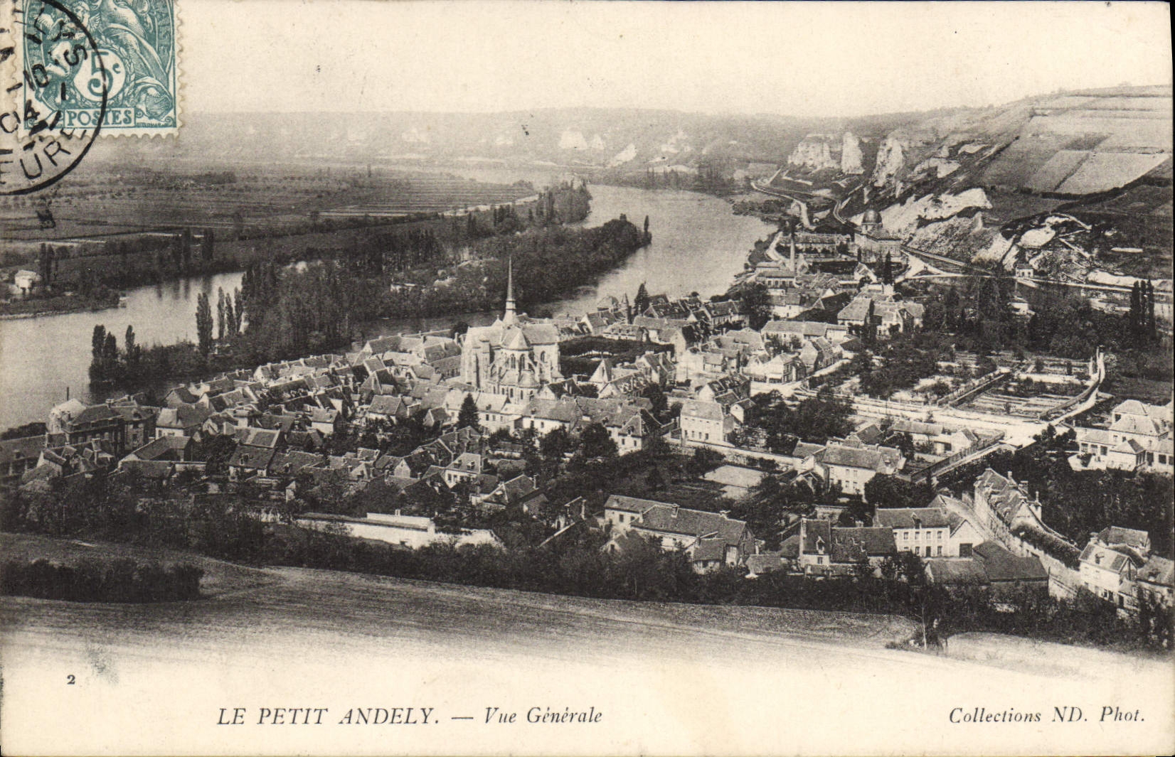 CPA Le Petit Andely Vue Generale