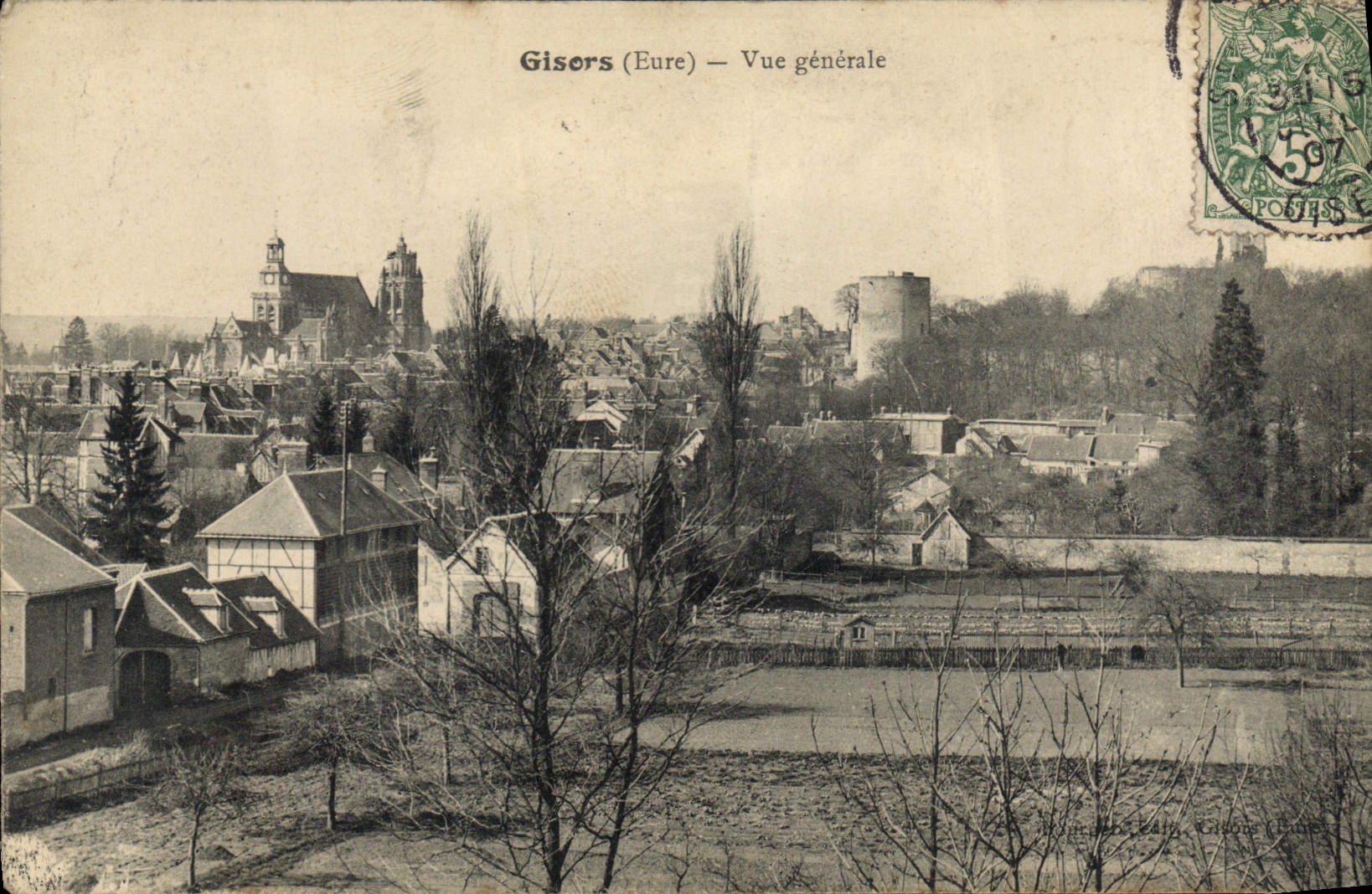 CPA Gisors Vue Generale