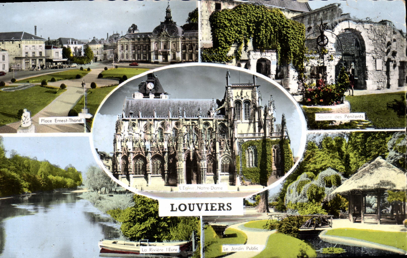 CPA Louviers Rue De La Poste