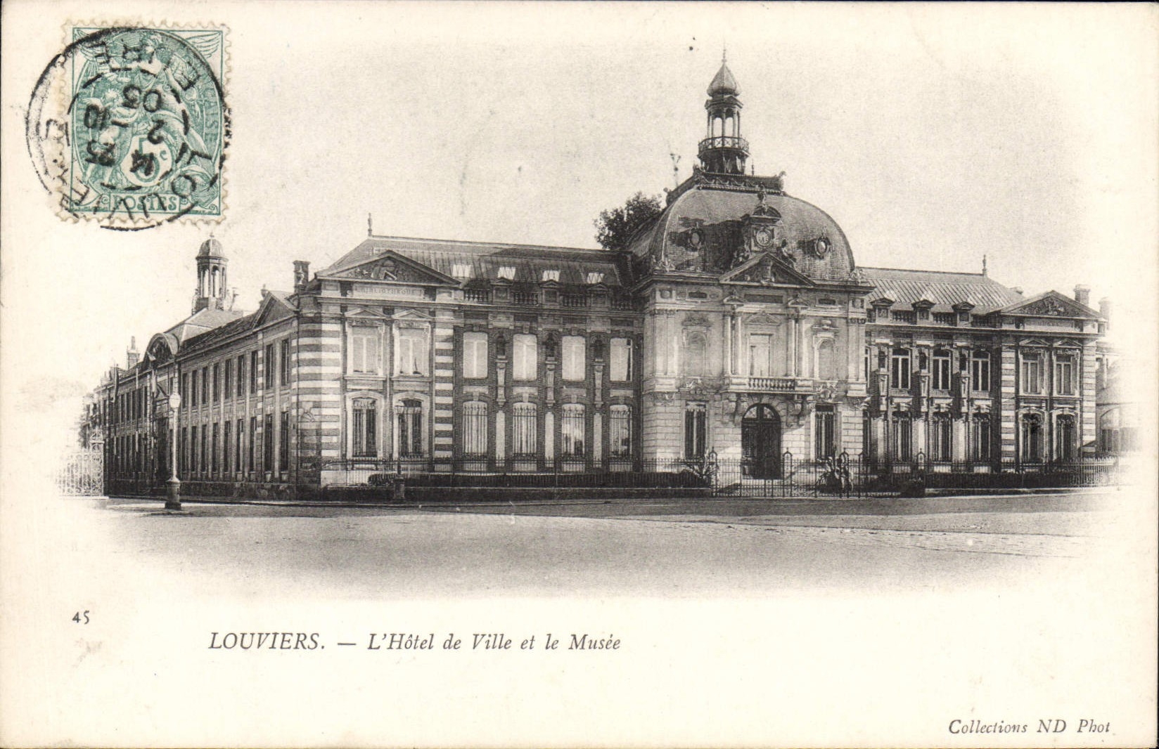 CPA Louviers L'Hotel De Ville Et Le Musee