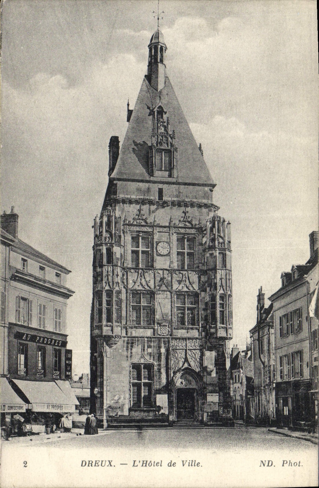 CPA Dreux L'Hotel De Ville