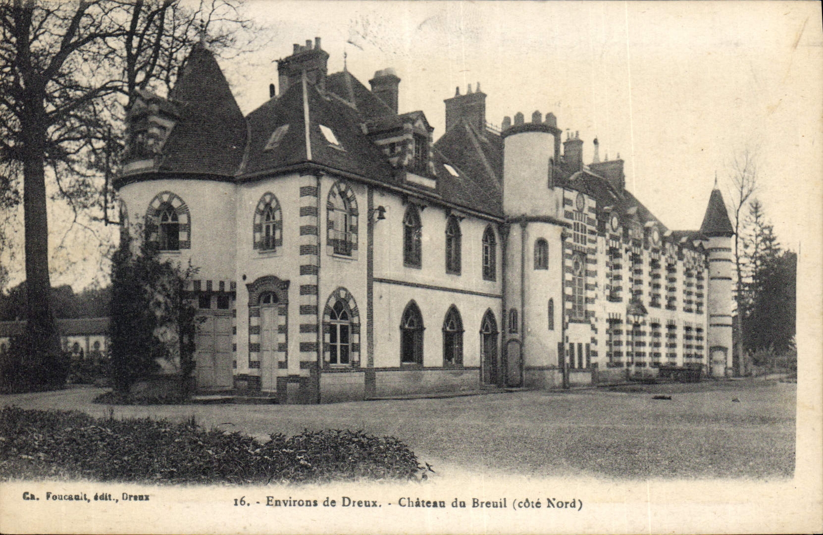 CPA Dreux Chateau Du Breuil