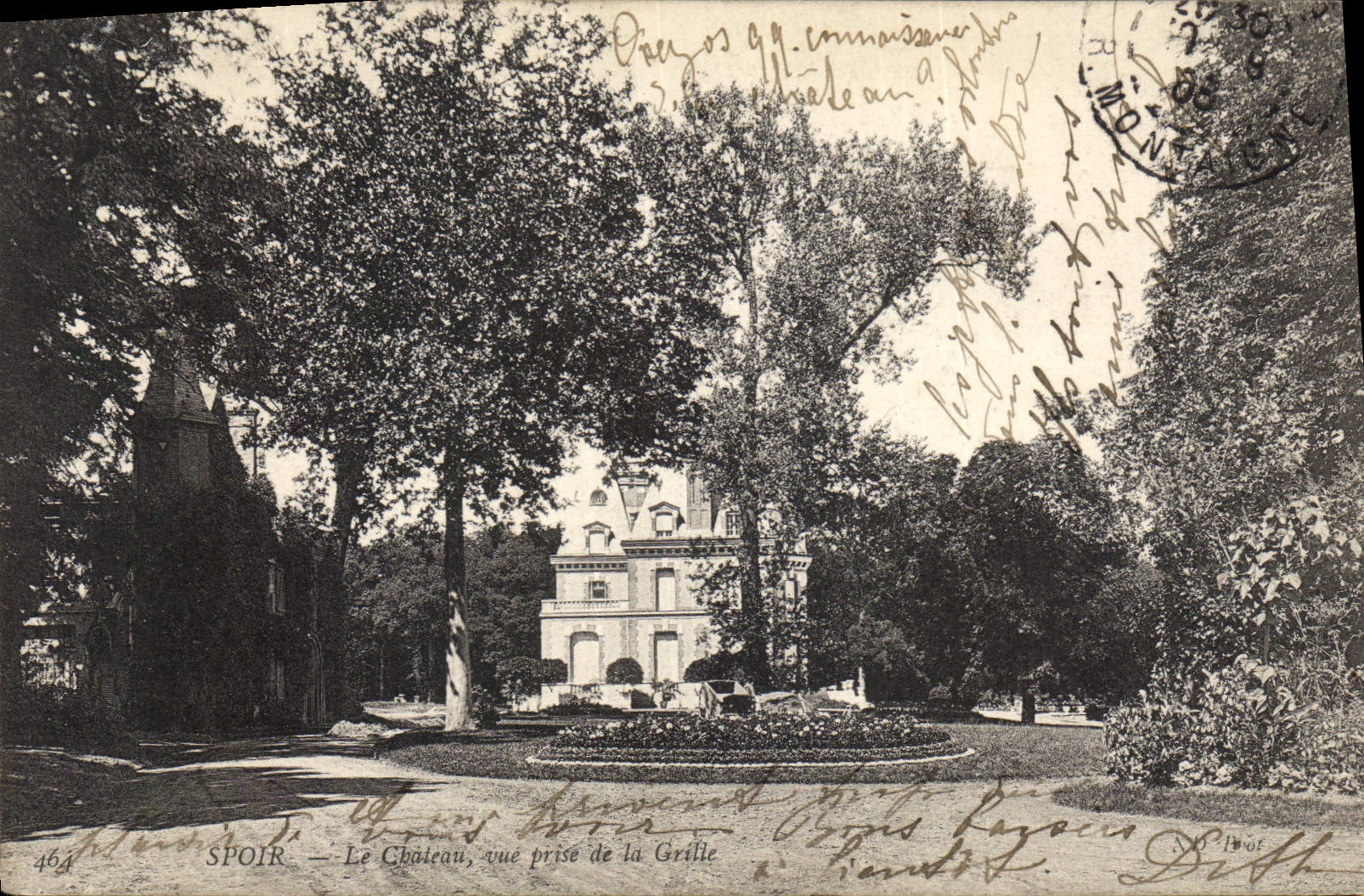 CPA Spoir Le Chateau Vue Prise De La Grille