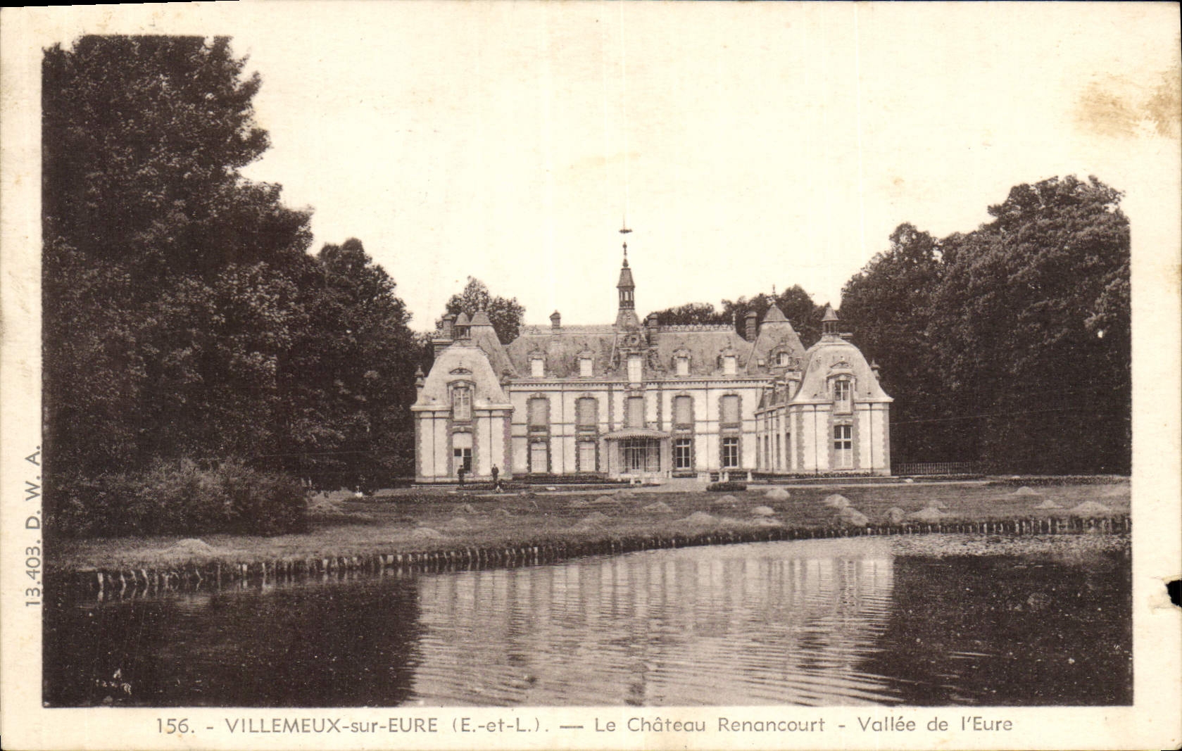 CPA Villemeux Sur Eue Le Chateau Renancourt Vallee De I'Eure
