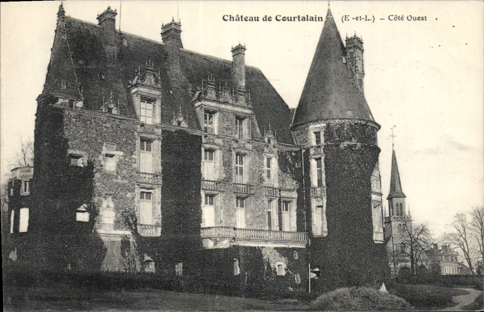 CPA Chateau De Courtalain Cote Ouest