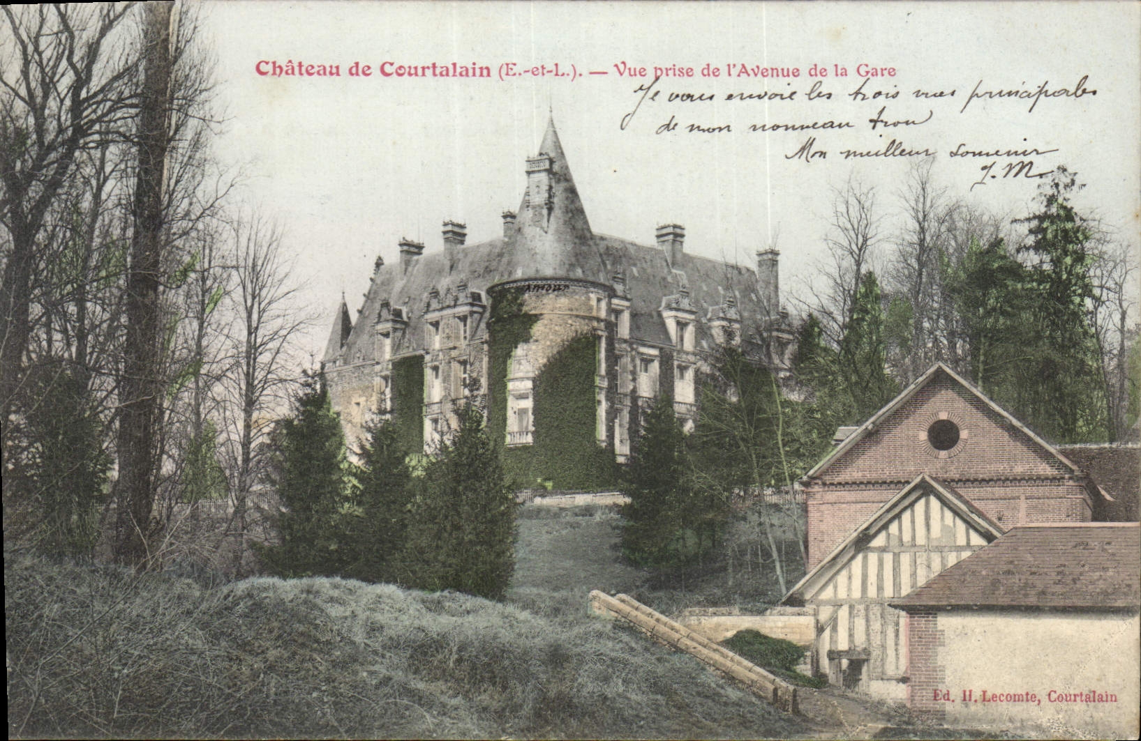 CPA Chateaudun Vue Prise De I'Avenue De La GAre