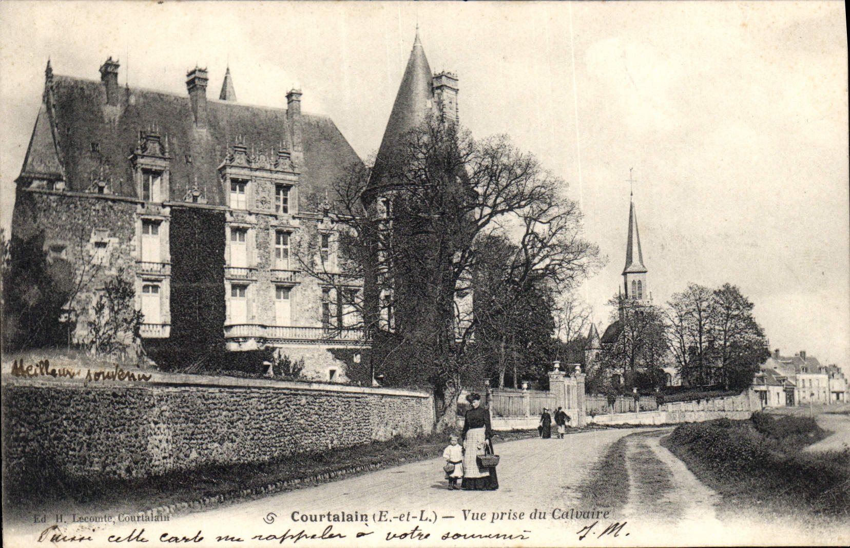CPA Courtaiain Vue Prise Du Calvaire
