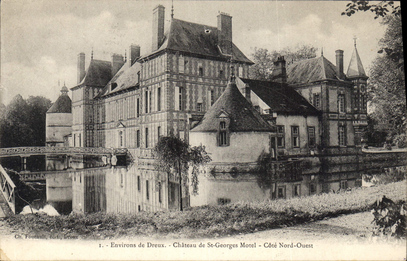 CPA Dreux Chateau De St Georges Motel