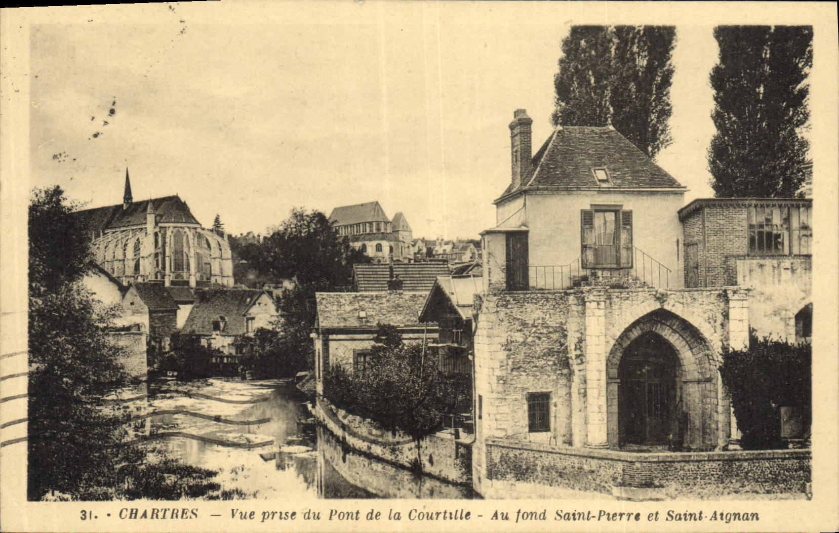 CPA Chartres Vue Prise Du Pont De La Courtille