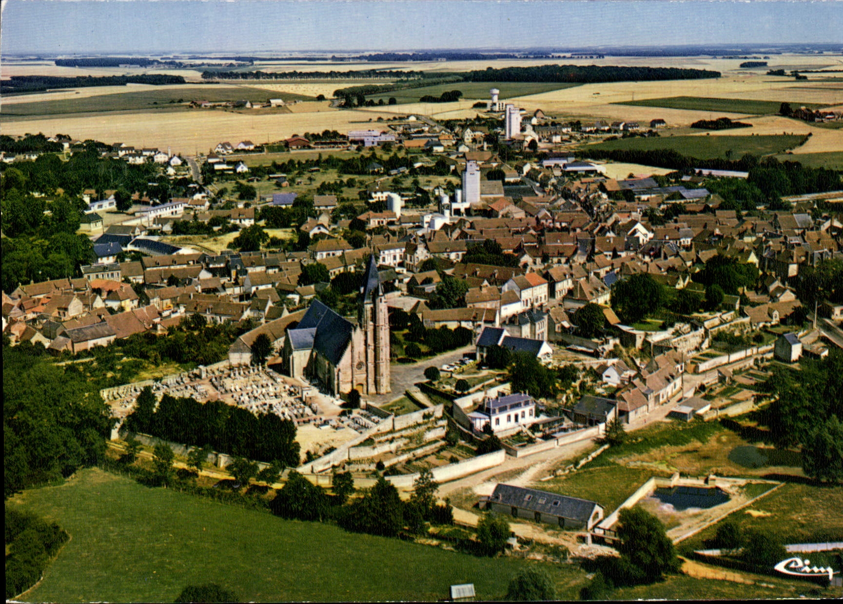 CPSM Moutiers Vue Generale Aerienne