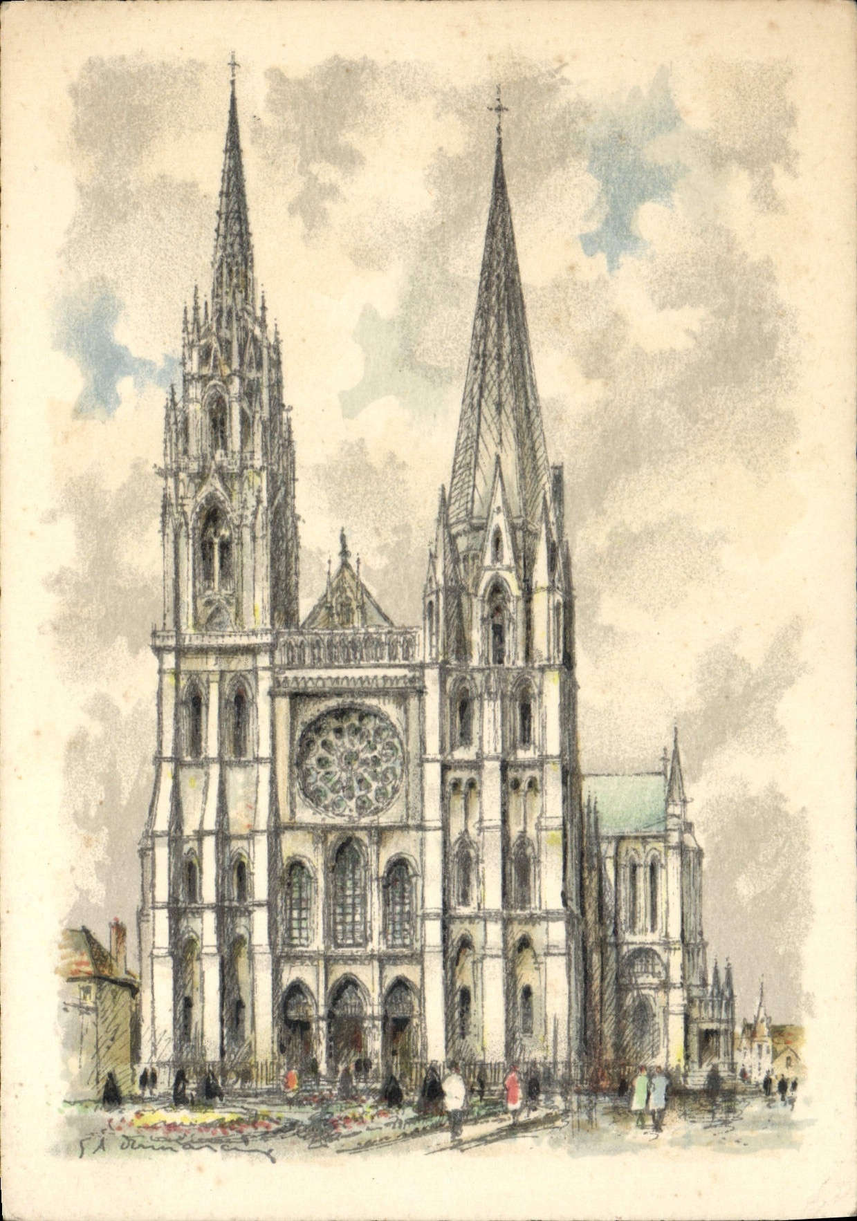 CPSM Chartres La Cathedrale