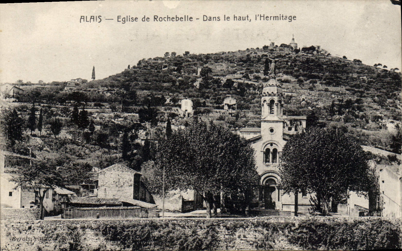 CPA Ales Eglise De Rochebelle Dans Le Haut I'Hermitage