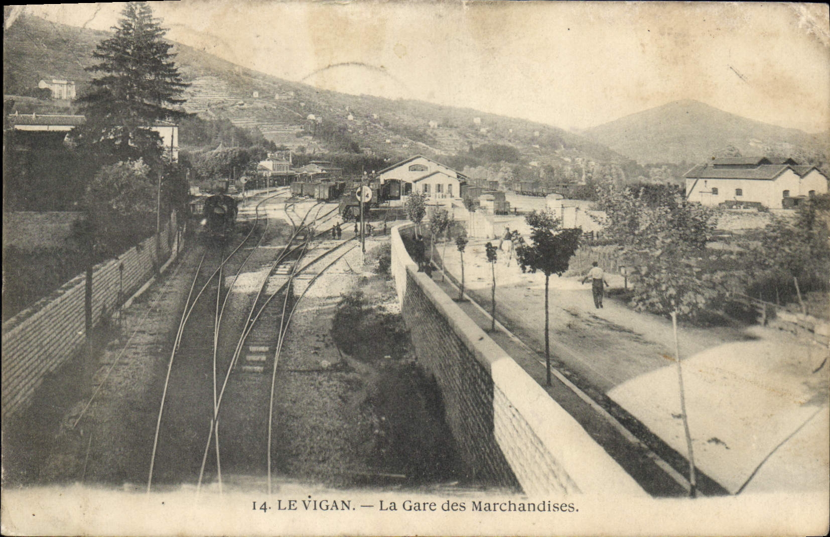 CPA Le Vigan La Gare Des Marchandises