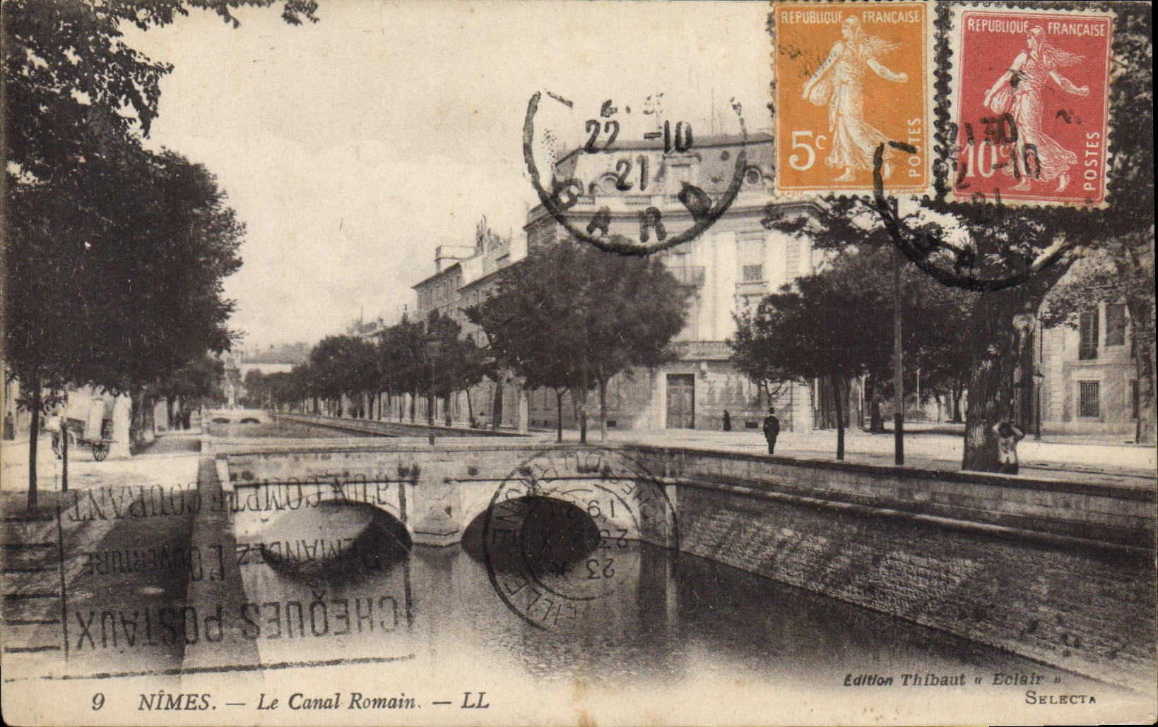 CPA Nimes Le Canal Romain