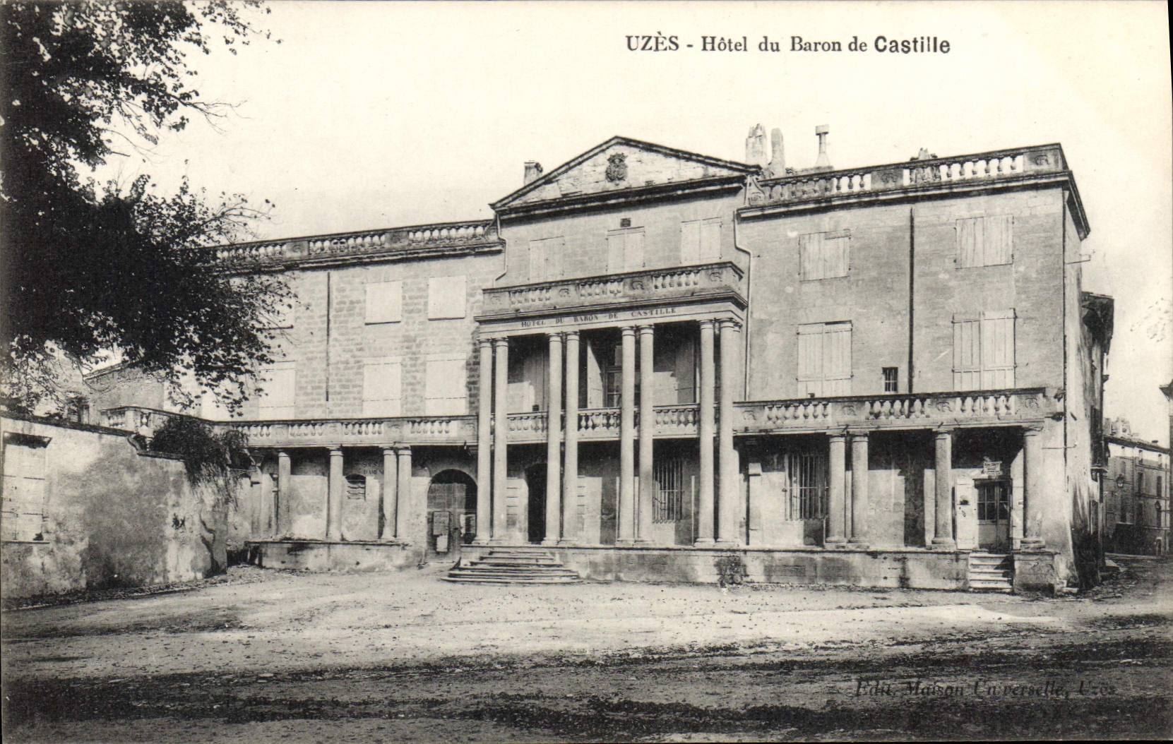 CPA Uzes Hotel Du Baron De CAstille