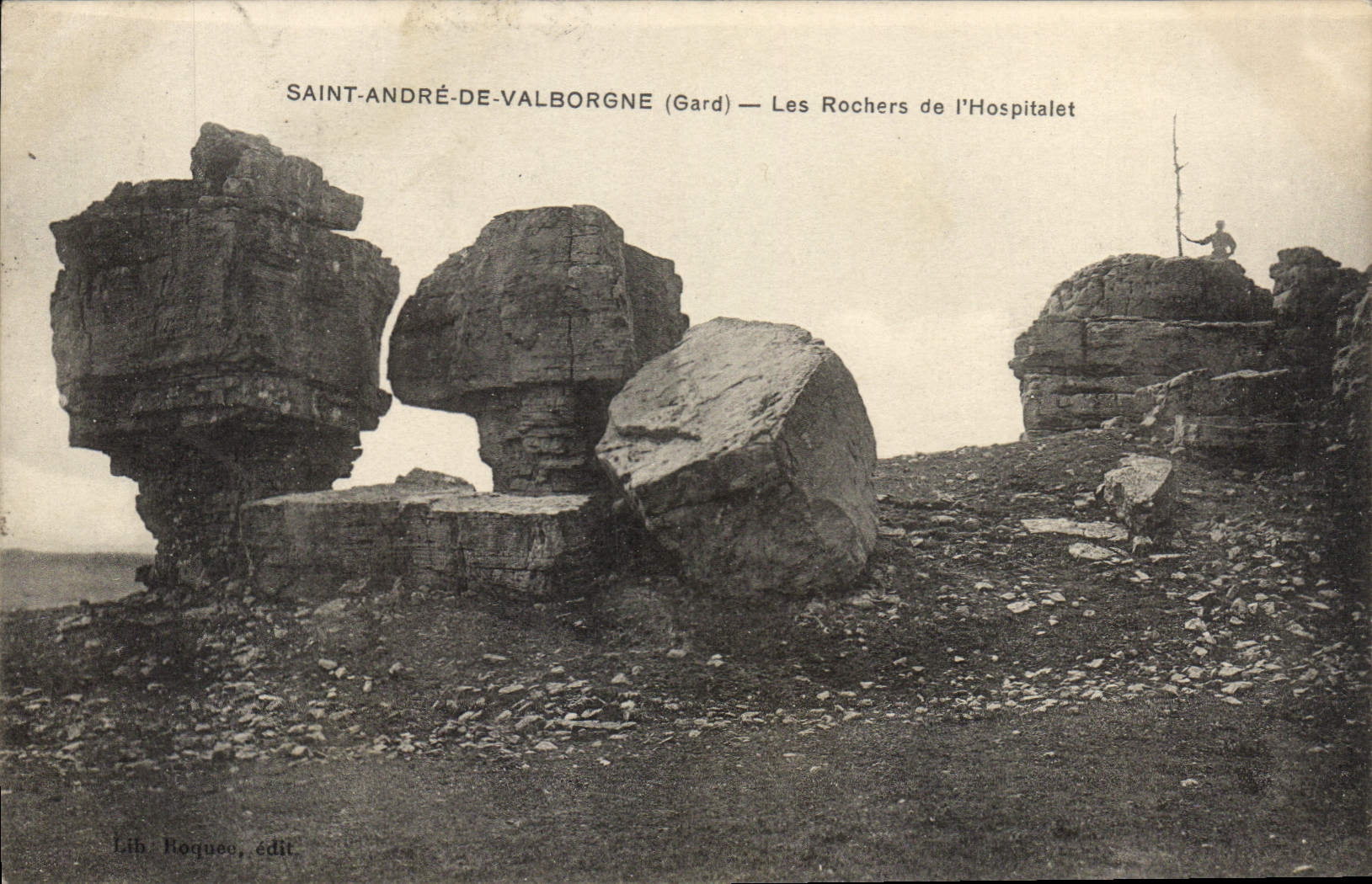 CPA Saint Andre De Valborgne Les Rochers De I'Hospitalet