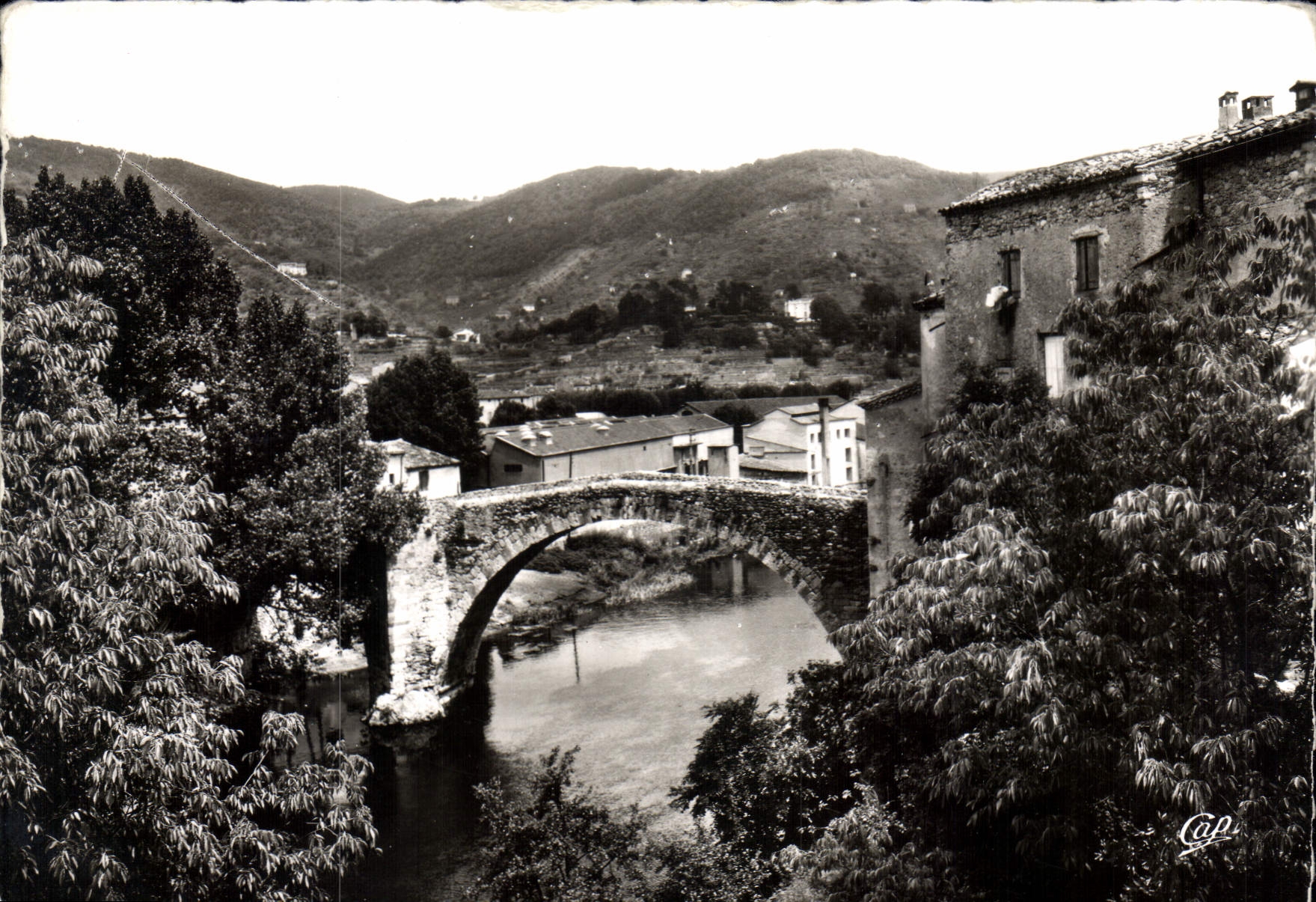CPSM Le Vigan Le Vieux Pont Sur I'Arre