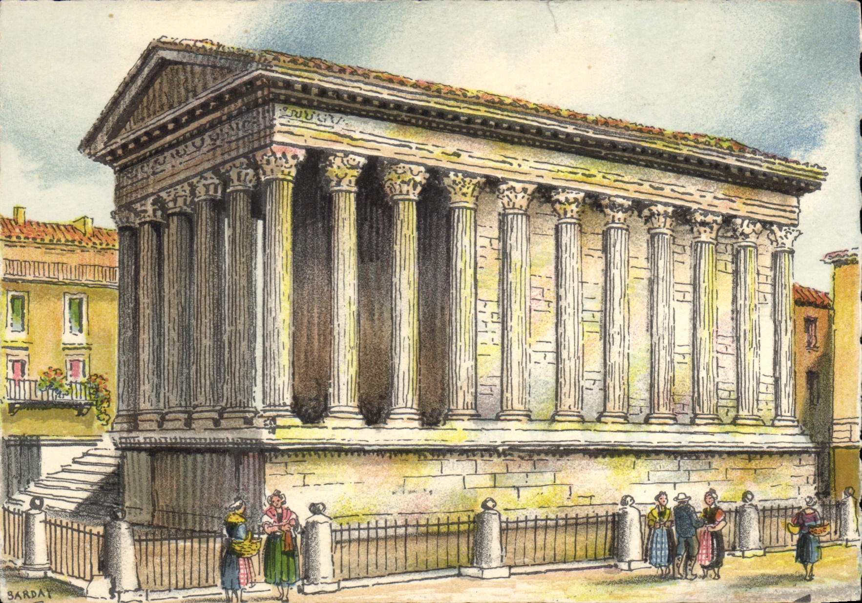 CPSM Nimes La Maison Carree