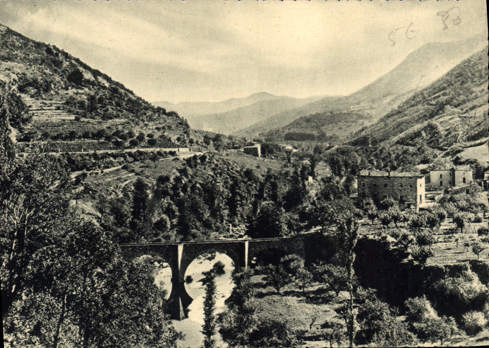 CPSM Le Vigan Des Cevennes Las Fons Vallee De I'Arre