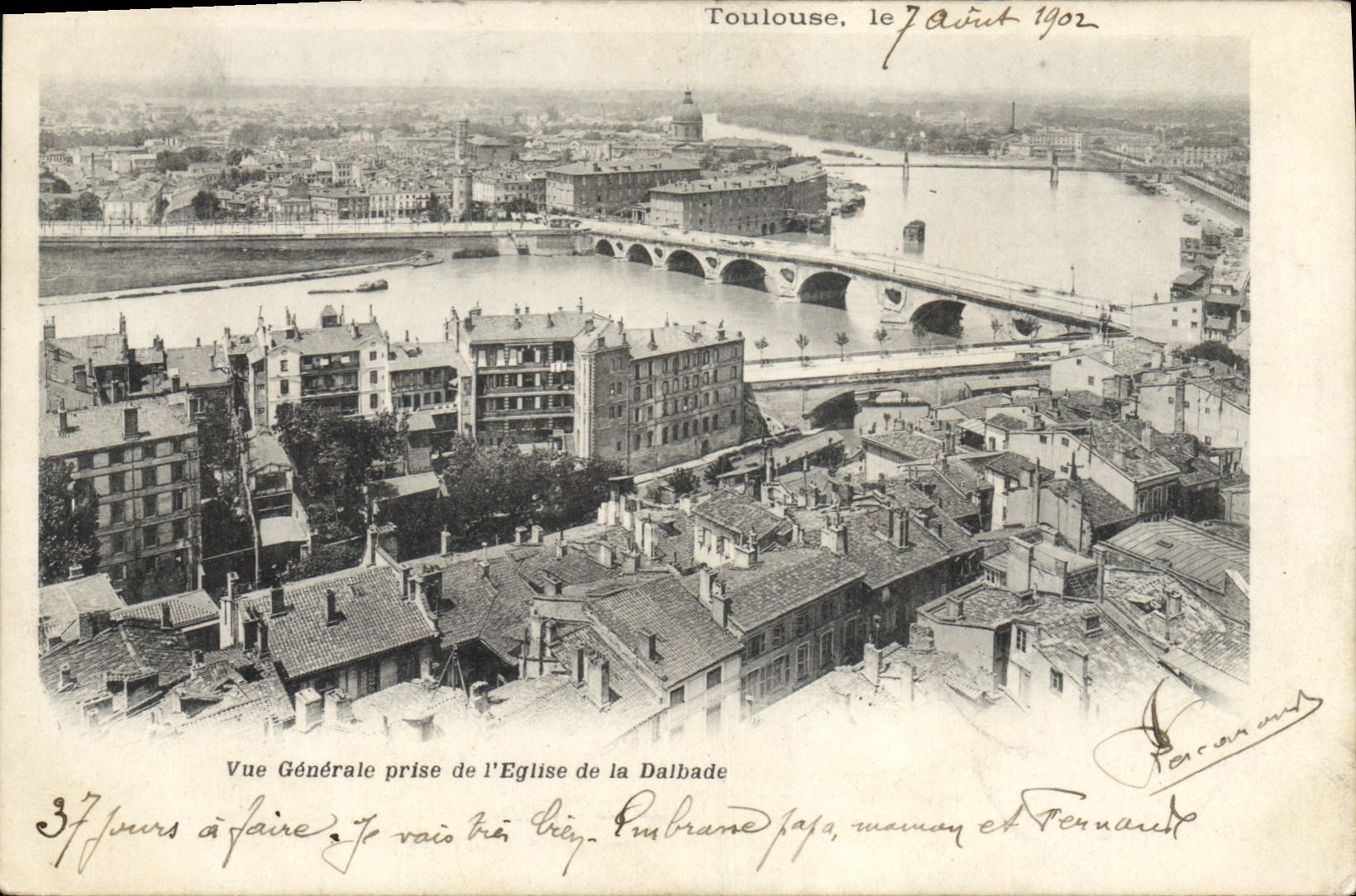 CPA Toulouse Vue Generale Prise De I'Eglise De La Daibade