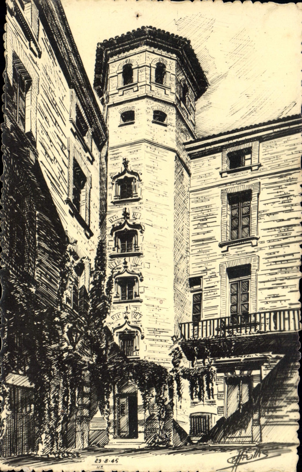 CPA Toulouse Hotel D'Olmieres Slecle