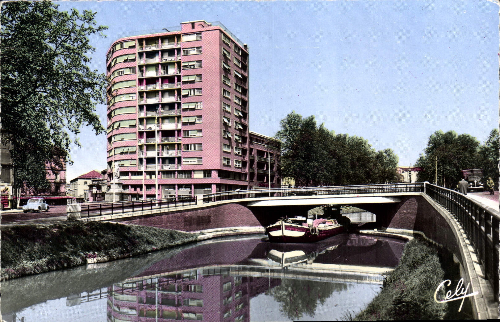 CPA Toulouse Le Canal Du Midi Au Pont Riquet