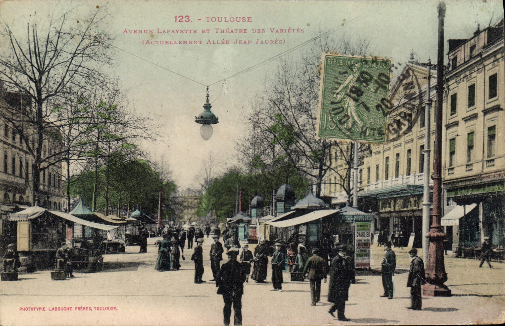 CPA Toulouse Ausue Lafaytte Et Treatre