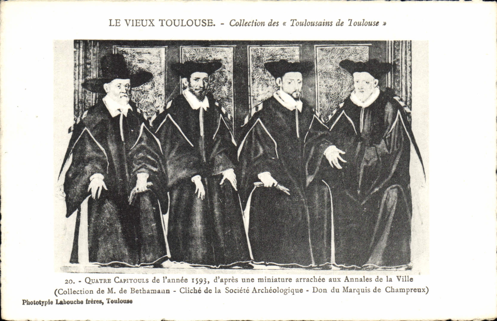 CPA Le Vieux Toulouse quatre capitouls 1593