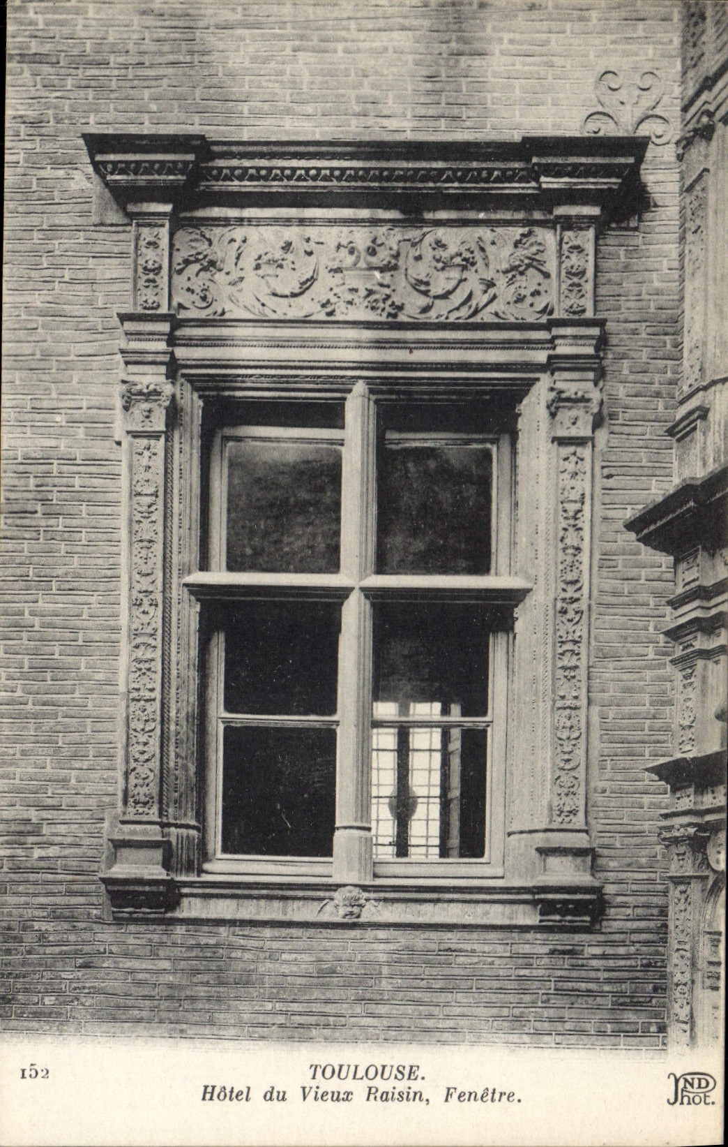 CPA Toulouse Hotel Du Vieux Raisin Fenetre