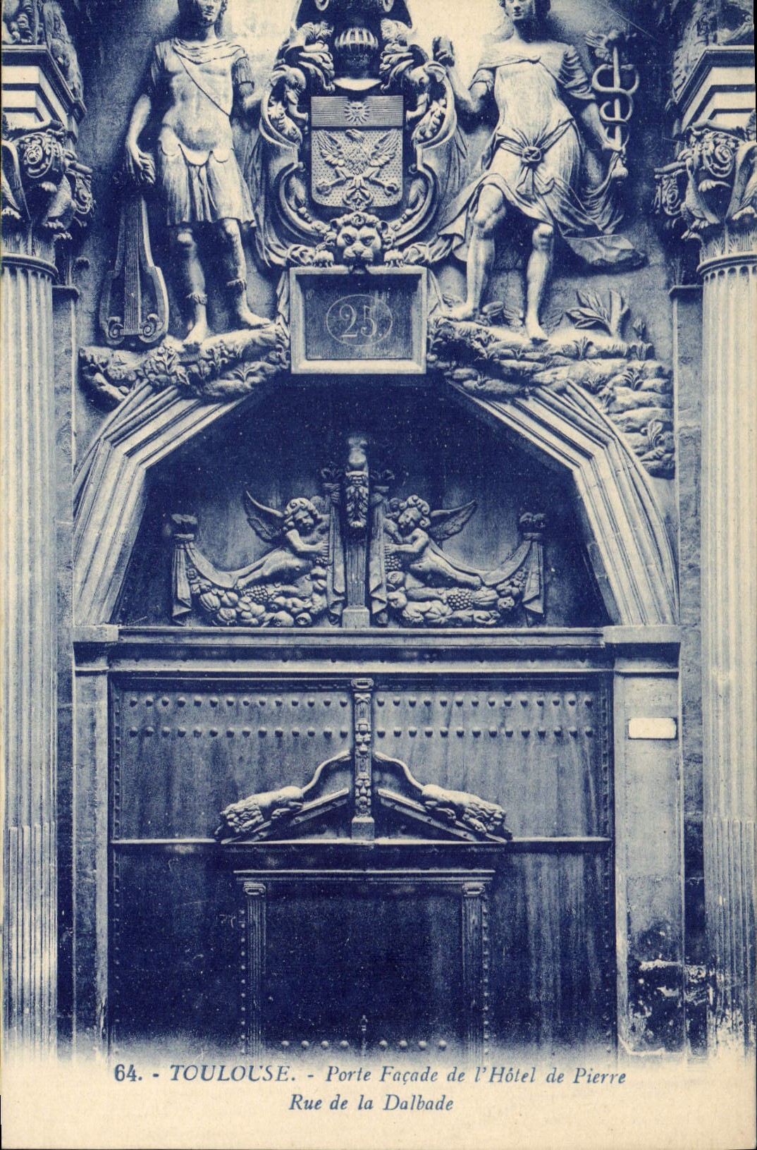 CPA Toulouse Porte Facade De I'Hotel De Pierre